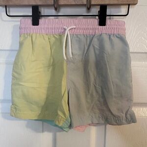TBBC Country Club Colorblock swim trunks in a Pastel Perfection color